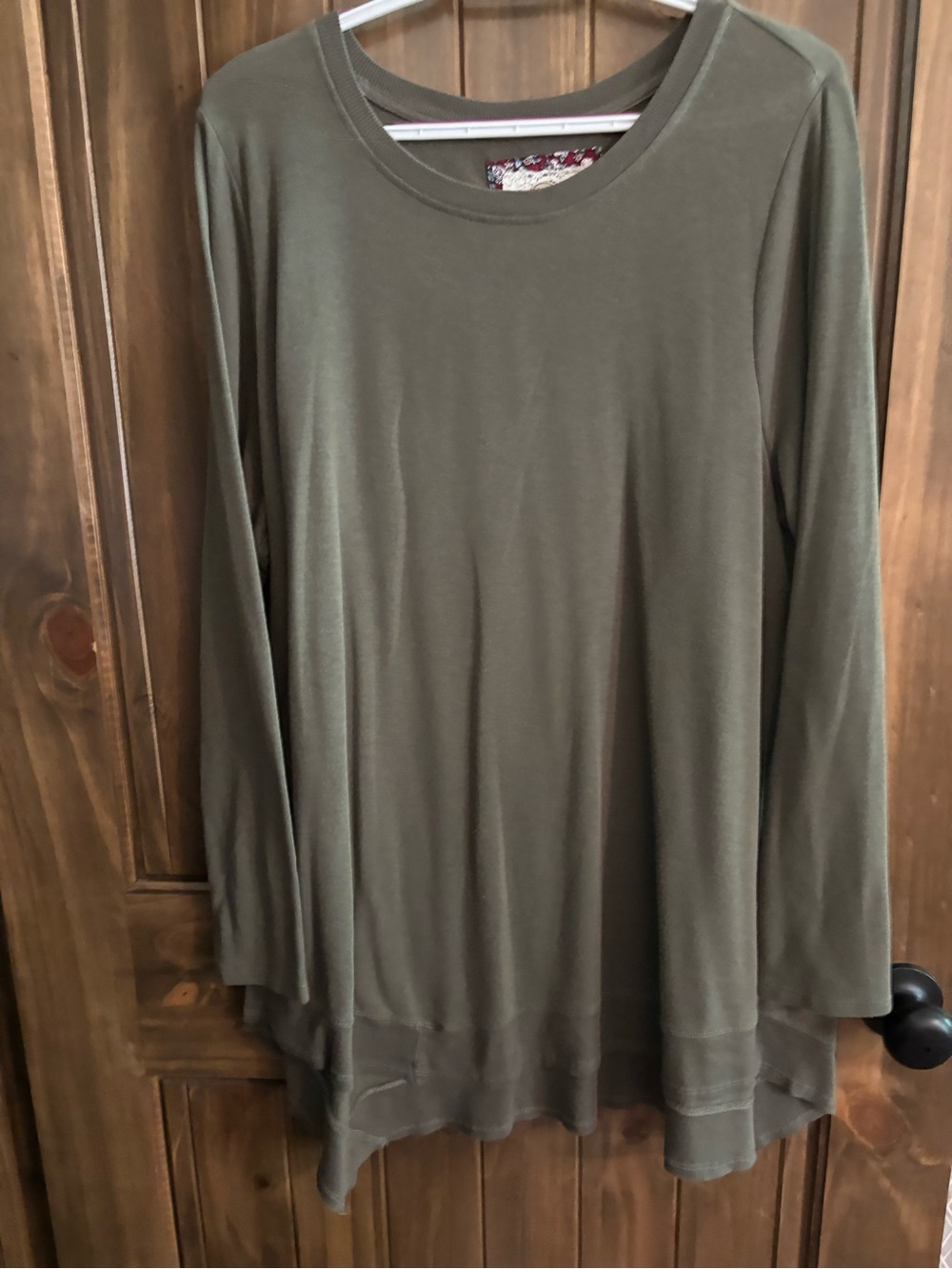 Cupio Olive Tunic Long Sleeve Top 1XL